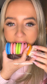 Cake Batter Macaron Cookies Gift Box - 12 Count