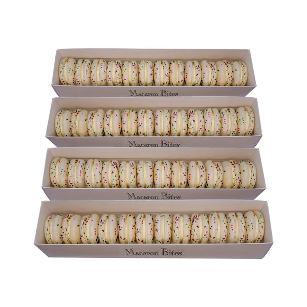 French Macarons - Cake Batter Flavor - 48 Count
