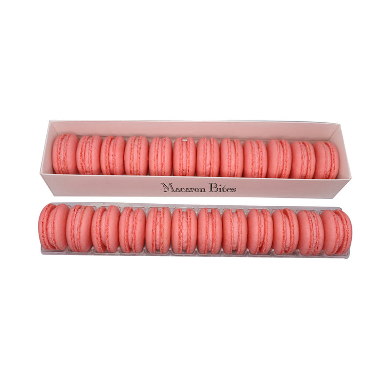 French Macaron Gift Box, Strawberry, 24-Pack