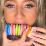 French Macarons - Macaron Bites American Flag (24 Count)