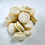 Birthday Cake Macarons – Box of 48 French Macaron Cookies