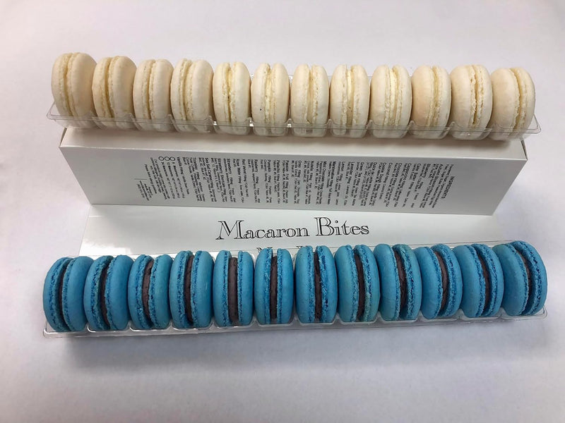 Blueberry & Vanilla Macaron Bites - 24 Count