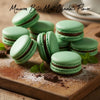 French Macarons Holiday Cookies Assortment Gift Box – Red Velvet & Mint Chocolate - 24 Count