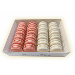 Macarons Strawberry and Vanilla, 24 count