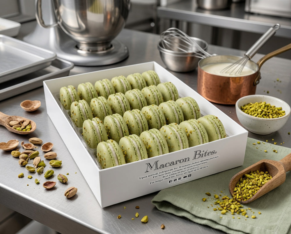 Pistachio French Macarons Macaron Bites® - 24 Count