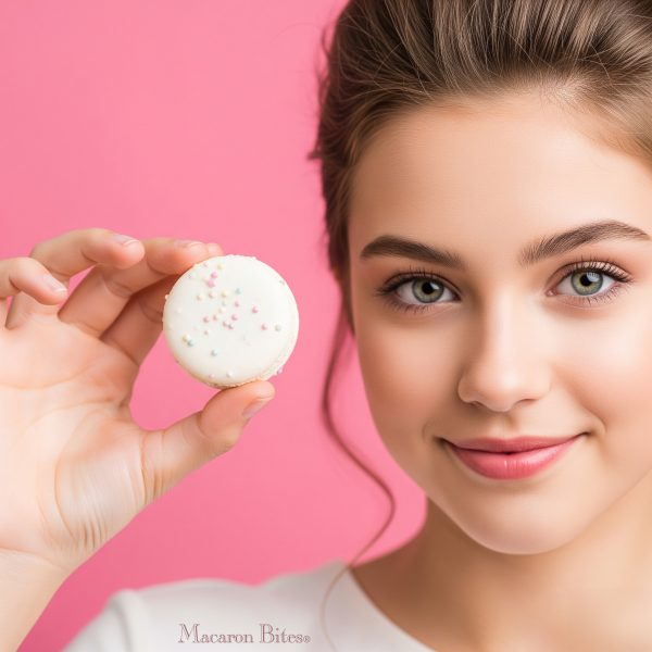Birthday Cake Macarons – Box of 24 French Macaron Cookies - Image 6