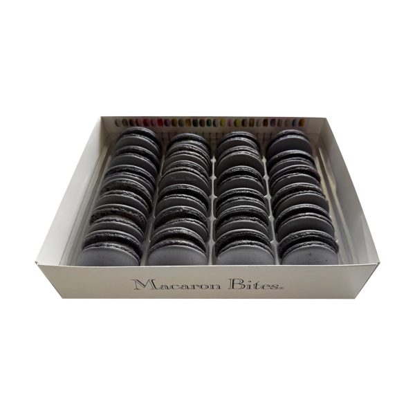 Macaron Bites® Box of 24 French Macarons – Cookies and Cream Flavor - Image 2